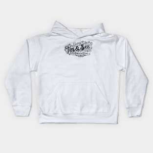 Tips & Sass - Black Kids Hoodie